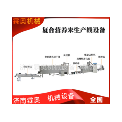 霖奧 RN70膨化大米生產線 可添加膳食纖維的復合營養米加工設備