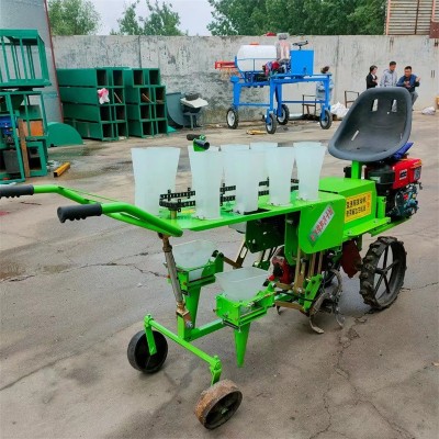 蔬菜瓜果苗栽苗機(jī) 乘坐式辣椒栽苗機(jī) 自走式雙行辣椒苗移栽機(jī)