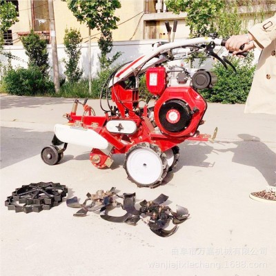 手扶式田園管理機 農田大棚松土旋耕機 山地丘陵柴油開溝機圖片