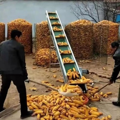 廠家批發可移動小型玉米傳送帶輸送機 平面皮帶輸送機 爬坡上料機