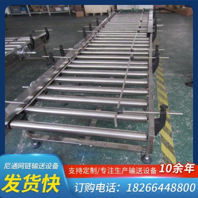 滾筒輸送機(jī) 無動(dòng)力滾筒線工裝板包裝輸送機(jī)卸貨滑梯傳送帶 地滾線