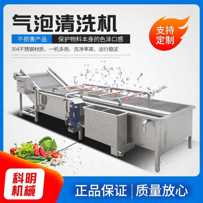 氣泡沖浪鮮筍清洗機(jī)自動水循環(huán)龍蝦尾氣泡清洗設(shè)備 葡萄干清洗線