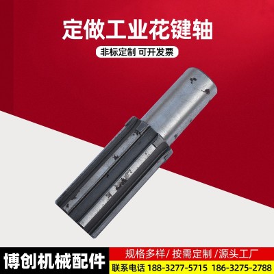 廠家制作花鍵軸 機械齒輪 精密研磨齒輪軸 齒輪軸花鍵軸工業(yè)鏈輪