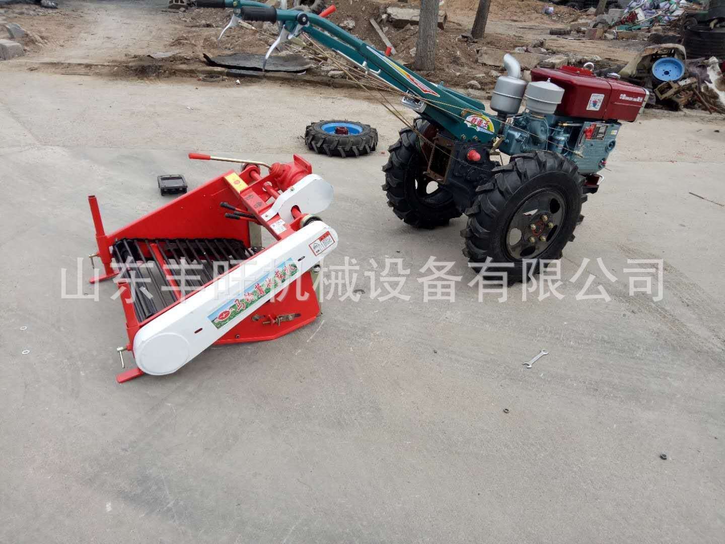 12馬力手扶土豆收獲機 多功能紅薯收獲機 手扶拖拉機馬鈴薯挖貨機