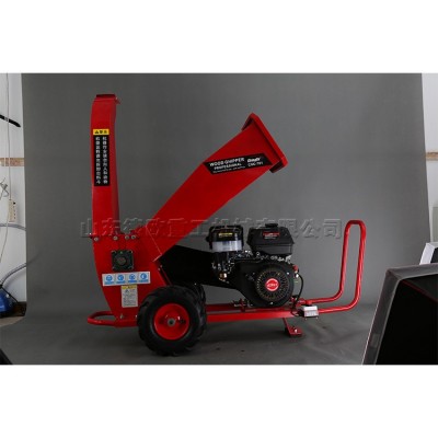 臥式樹枝粉碎機(jī) 單缸四沖程汽油機(jī) 農(nóng)作物秸稈綠化修剪殘枝處理