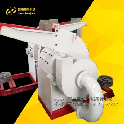 生產電動果木樹枝木材粉碎機小型刀盤可移動式木材木棍枝條粉碎機