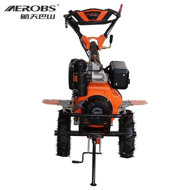航天巴山微耕機 186柴油旋耕機松土機手扶式 除草開溝機耕