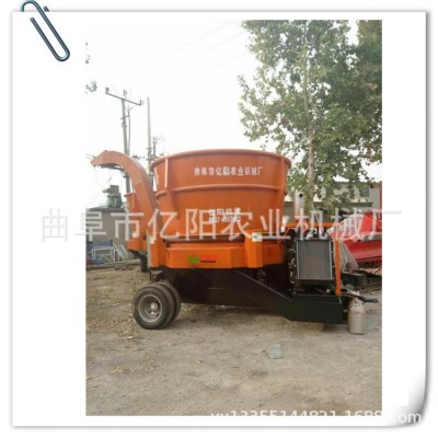 2021新式草捆粉碎攪拌機(jī) 行走式草捆粉碎機(jī)視頻