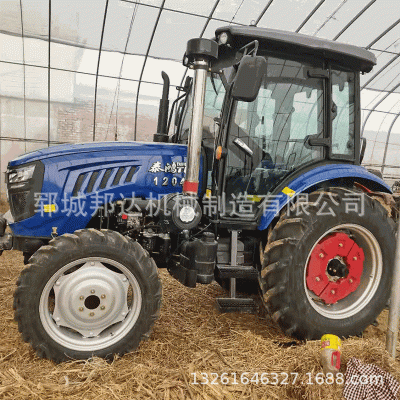 農用收割機小型四輪犁田拖拉機果園秸稈還田機扎草收割四輪拖拉機