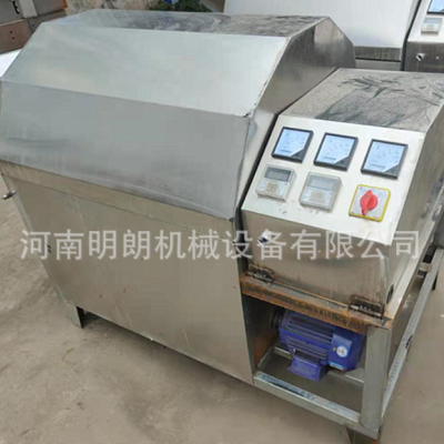 全自動不銹鋼炒貨機 現貨花生芝麻菜籽炒料機 電加熱型電磁炒貨機