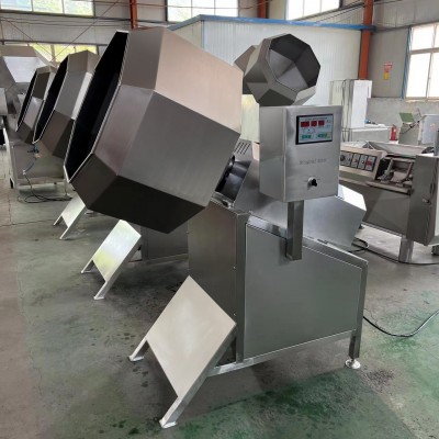 多功能滾筒不銹鋼自動板料機牛羊肉涼菜休閑食品八角拌料機