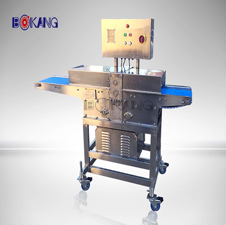 供應廠家全自動無骨雞柳切條機 切肉片設備 切片均勻厚度可調