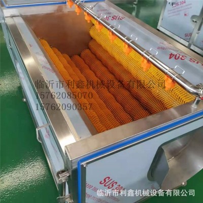 廠家直售不銹鋼牛羊頭蹄全自動毛輥清洗機 蓮藕生姜清洗機 利鑫