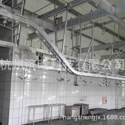 仿進口管軌提升機,羊胴體清洗機,氣動漲緊設備,羊胴體解剖輸送機