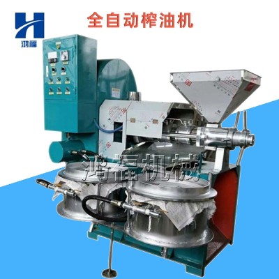 全自動商用螺旋榨油機參數棉麻子大豆葵花籽榨油機陜西商用榨油機