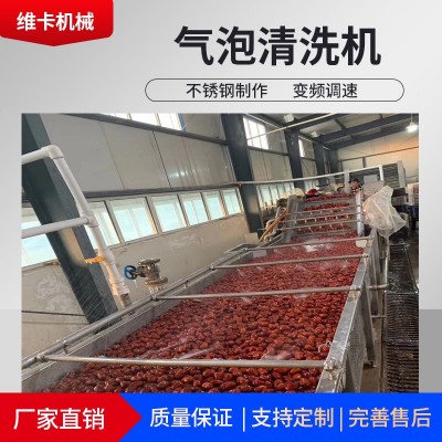 加工定制地瓜毛輥清洗機 土豆清洗去泥機 紅薯地瓜氣泡清洗機