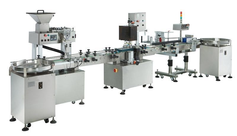 500-1000g膏體醬料灌裝旋蓋貼標生產線