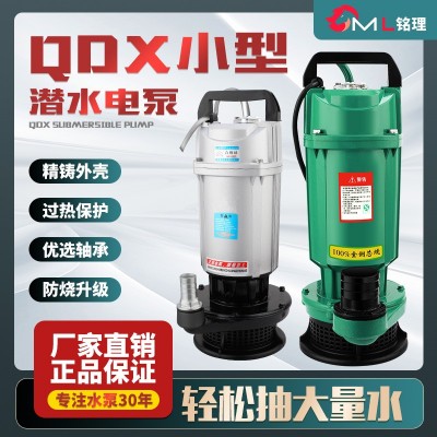 QDX潛水泵農用灌溉大流量高揚程廠家直銷小型220V抽水泵現貨批發