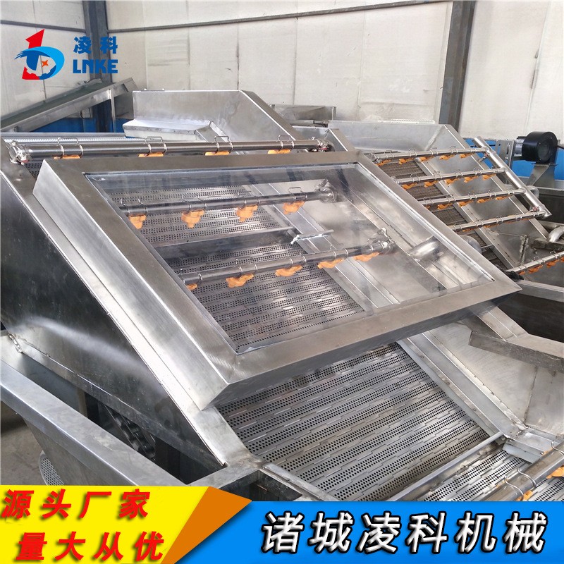 大姜氣鼓噴淋清洗機 上海青氣浴噴淋清洗機 塑料網帶變頻調速