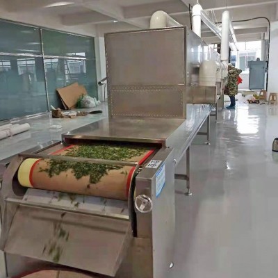 隧道式微波加熱機中藥材烘干軟化五谷雜糧烘焙熟化工業微波設備