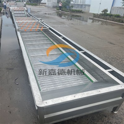 預(yù)制菜氣泡清洗機 果蔬氣泡清洗設(shè)備 小龍蝦噴淋清洗流水線