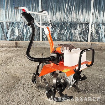 新型家用多機頭微耕機四沖程汽油機農(nóng)用小微型耕地鋤草開溝松土機