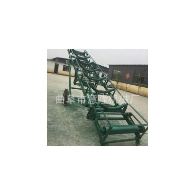 移動式皮帶輸送機調速式 人字形橡膠10米皮帶輸送機布置靈活 質保