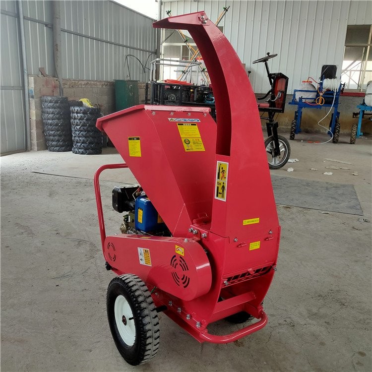 汽油臥式樹枝粉碎機 移動式多功能枝條樹葉粉碎干濕枝條碎枝機