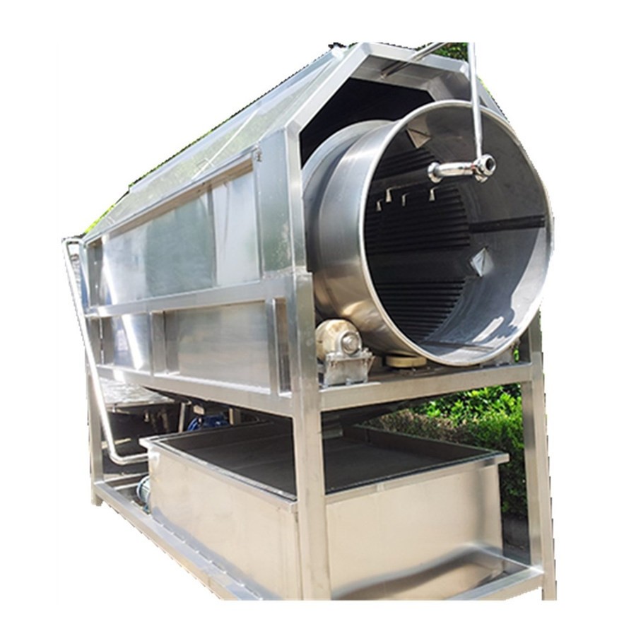 （熱銷單品）廠家供應生姜土豆等塊莖滾筒噴淋清洗機