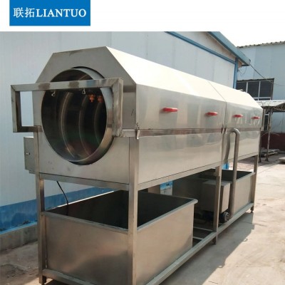 全自動中藥材滾筒清洗機洗袋機滾筒洗魚機大姜山藥紅棗清洗設備