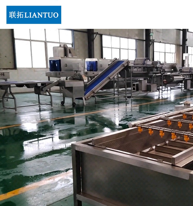 廠家直銷中央廚房蔬菜清洗機果蔬清洗成套設備凈菜加工清洗流水線