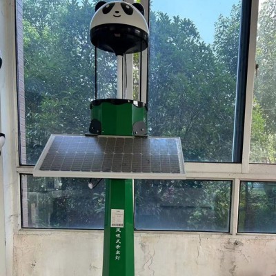 風吸式太陽能殺蟲燈國家標準機械頻振式誘蟲燈螺旋強勁風機滅蚊燈