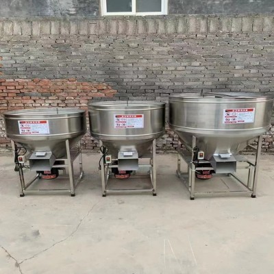 小型家用養殖場拌料設不銹鋼飼料攪拌機 養殖場干濕拌藥拌料設備