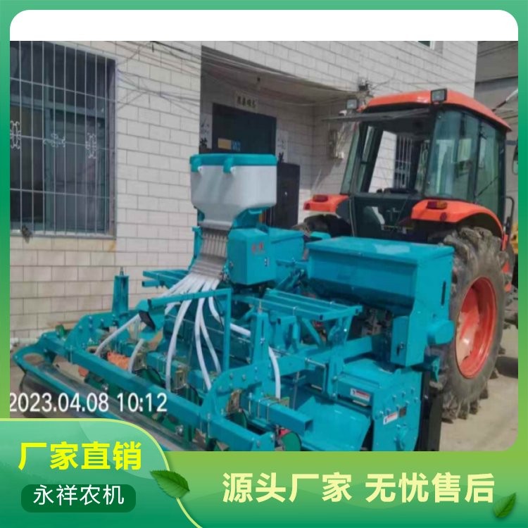 精量條播功能種肥一體機 旋耕、施肥、播種、開溝排水功能。