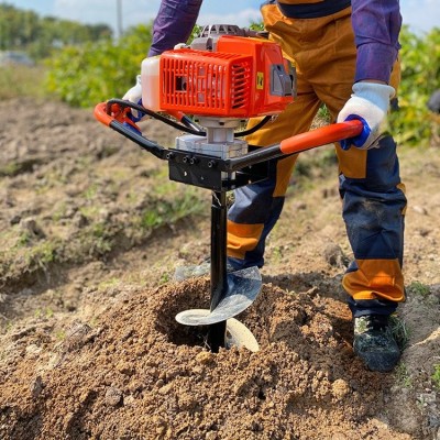 汽油挖坑機 植樹打坑機 福澤盛達牌圍欄立柱地鉆