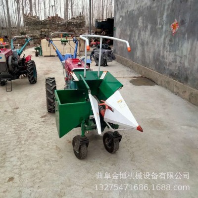 農(nóng)用玉米收獲機 小型手扶前置玉米割臺單行扒皮玉米收獲機