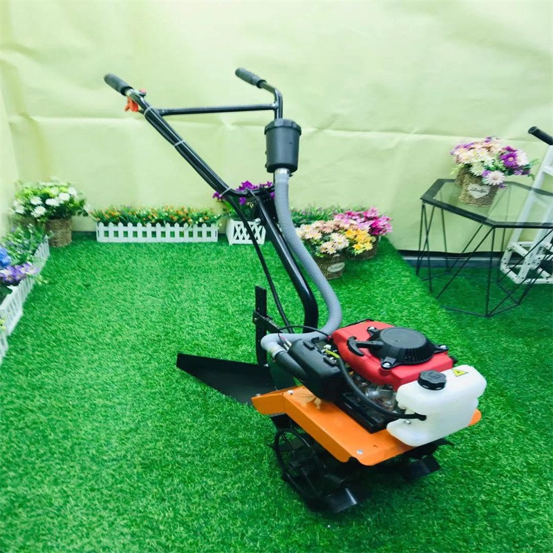 茶園小型耕地機犁田機硬地松土開溝機除草機手扶大馬力汽油旋耕機