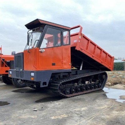 建筑工程用履帶運輸車 8噸履帶自卸車 可加裝吊具簡單易操作