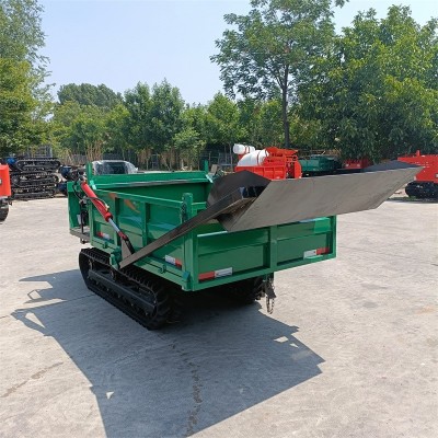 1.5噸自上料履帶運輸車 液壓后翻斗履帶爬山虎 全地形農用履帶車