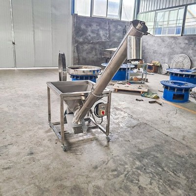 雷誠(chéng)塑料飼料絞龍?zhí)嵘龣C(jī)螺桿式輸送機(jī)電動(dòng)不銹鋼螺旋糧食上料機(jī)