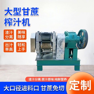 商用甘蔗榨汁機 糖廠甘蔗壓榨機 雨諾甘蔗榨汁機設備