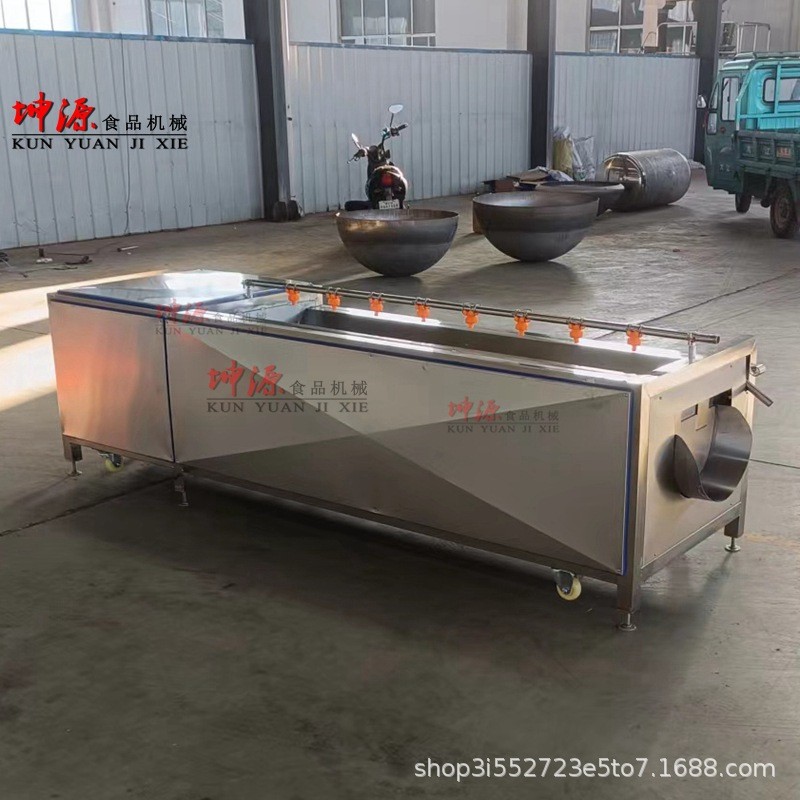 不銹鋼毛刷小龍蝦清洗機海蠣子去泥去沙清洗設備全自動毛棍清洗機