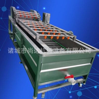 凈菜加工成套流水線 去農(nóng)殘高壓噴淋清洗機(jī) 氣泡翻滾果蔬清洗機(jī)