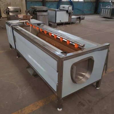 小型毛輥去皮清洗機價格 紅薯土豆地瓜芋頭去皮清洗機