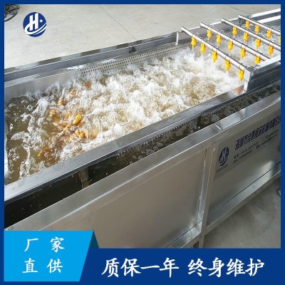 大型自動化洗姜機器 平行式高壓噴淋清洗機 鮮姜姜芽生姜清洗設備