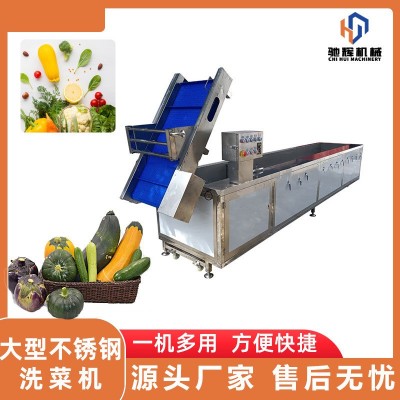 馳輝機械果蔬清洗流水線 辣椒清洗線 加長型多功能臭氧洗菜機