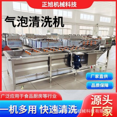 商用大型雪菜洗菜機(jī)蘑菇白菜高壓噴淋氣泡清洗 蔬菜清洗風(fēng)干清洗