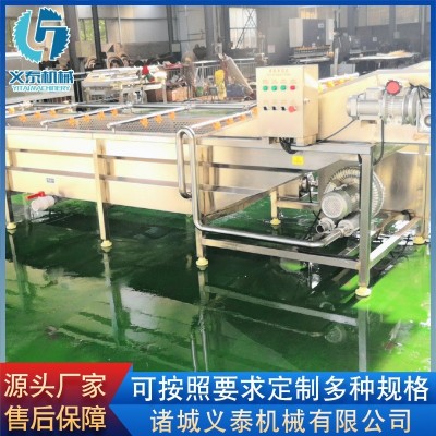 玉米段氣泡清洗機(jī)設(shè)備 全自動豌豆粒清洗線 果蔬噴淋式清洗設(shè)備