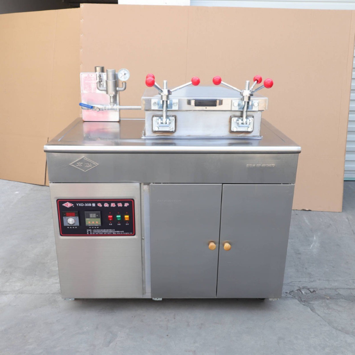 京式壓力炸鴨爐燃氣醉仙鴨炸雞爐電炸鍋電氣兩用商用爆烤鴨爐茶油