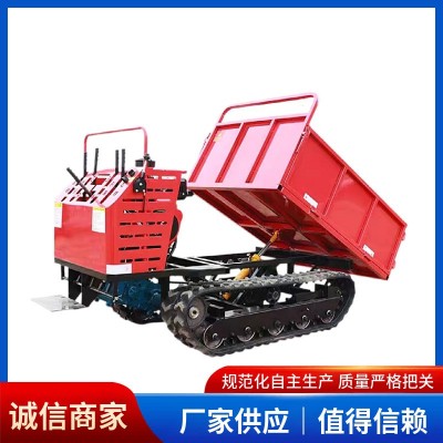 廠家供應小型手扶履帶運輸車農用全地形四不像多功能自卸車